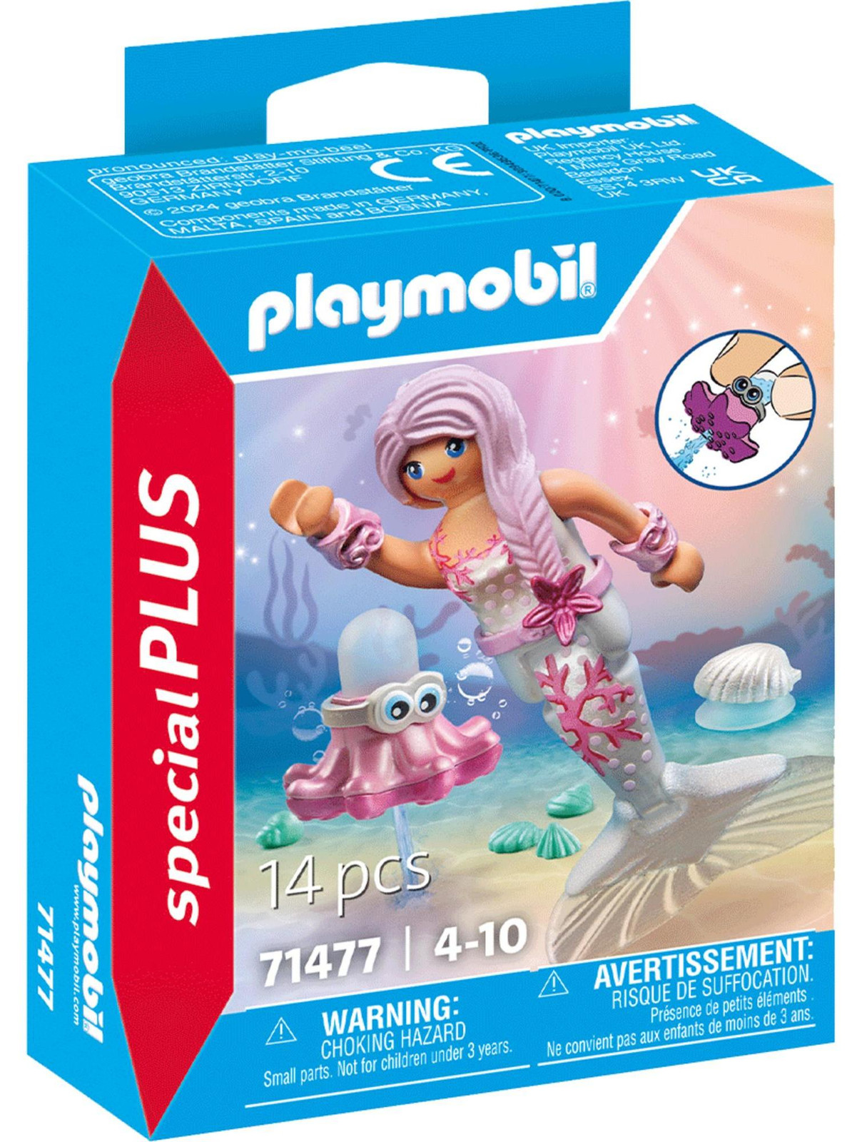 Playmobil specialPLUS Zeemeermin met spuitende octopus constructiespeelgoed