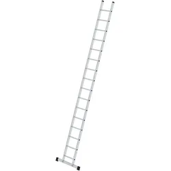 Günzburger Steigtechnik Sprossen-Anlegeleiter mit Standard-Traverse 16 Sprossen