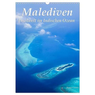 Malediven - Inselwelt im Indischen Ozean (Wandkalender 2027 DIN A3 hoch), CALVENDO Monatskalender