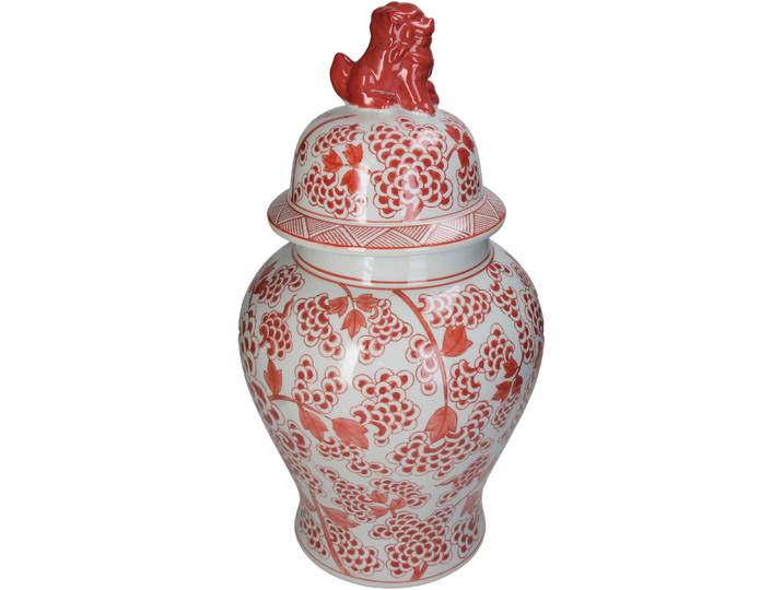 Einmachglas Levend Deckel Steingut Steingut B 25 cm - Farbe: rot