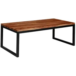 FineBuy Couchtisch 110x40x60 cm Massivholz Wohnzimmertisch Tisch Wohnzimmer