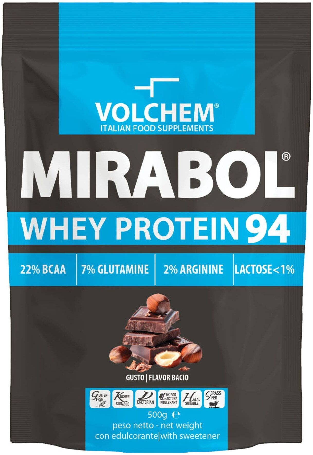 VOLCHEM Mirabol Whey Protein 94% 500 Grammi 