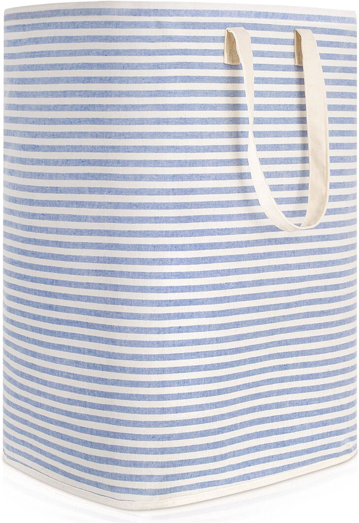 Highland Dunes Fabric Laundry Basket Dark Blue