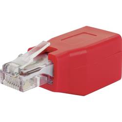 Schwaiger RJ45 Netzwerk Adapter CAT 6 [1x RJ45-Buchse - 1x RJ45-Stecker] Rot CKR01531