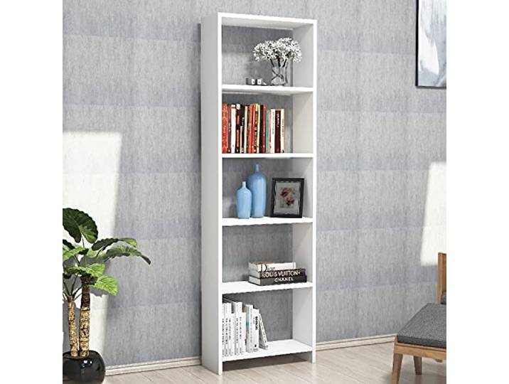 Modisches Bücherregal aus Holz 160cm - Weiß