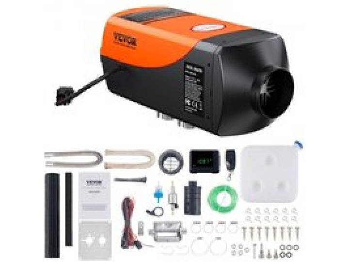VEVOR lucht-dieselverwarming, standverwarming 12 & 24 V 2 kW, luchtverwarming, diesel, standverwarming, 0,12–0,26 l/uur. Dieselverwarming met lcd-display en afstandsbediening voor auto's, vrachtwagens, bussen, enz.