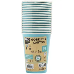 PROnappe Einweg-Kaffeebecher, türkis 200 ml