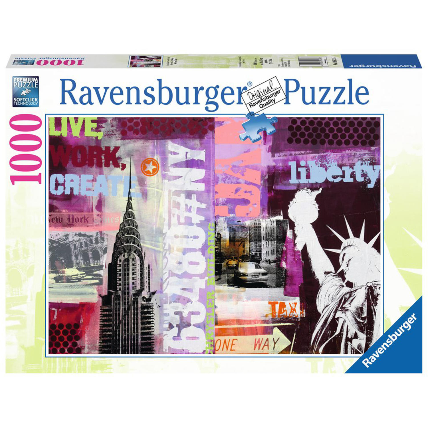 Ravensburger Puzzel Style Collage New York City 19613 - 1000 stukjes