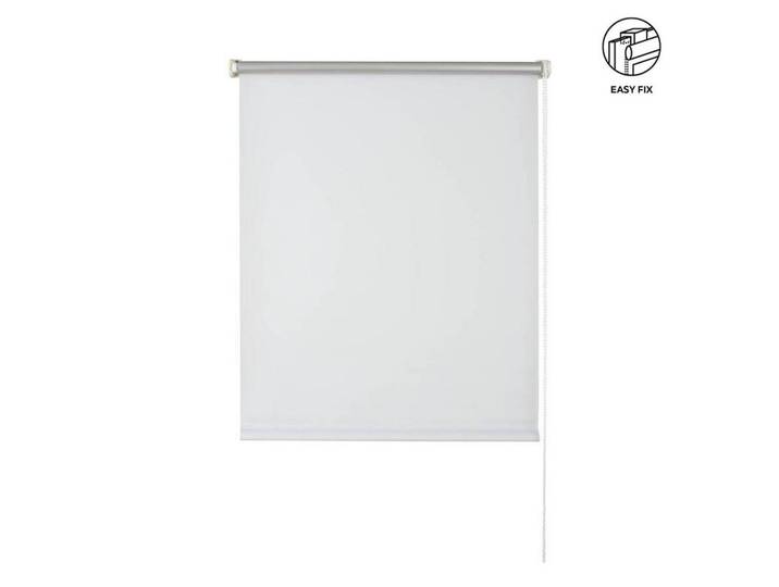 Homeware Rollo, Weiss, Kunststoff, Uni, 90x210 cm, Länge universell einstellbar, Heimtextilien, Vorhänge, Rollos, Rollos