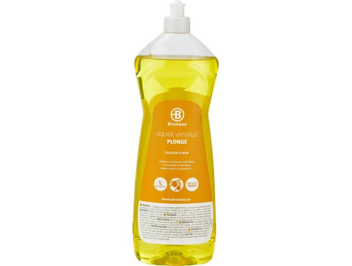 Liquide vaisselle mains Bruneau citron - Flacon de 1 L - Vaisselle mains - Bruneau