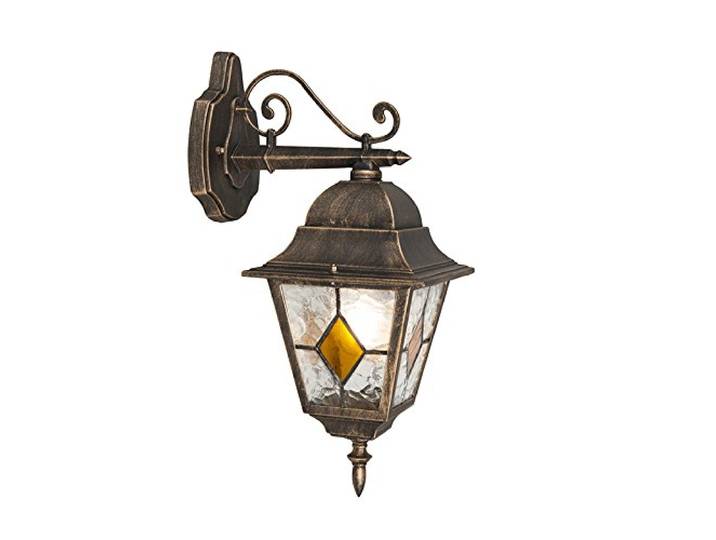 Qazqa antigua - Applique murale - 1 lumière - H 400 mm - Bronze - Rustique - éclairage extérieur - Garage/cellier