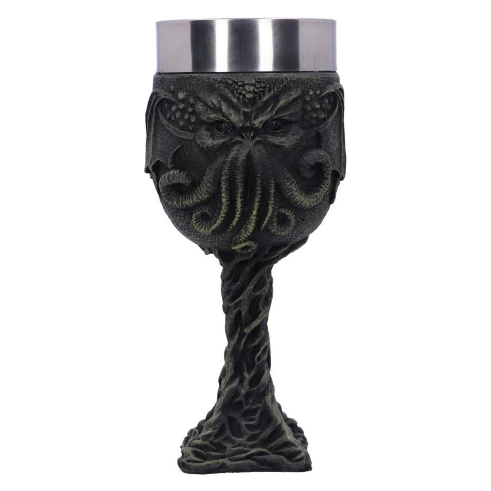 Nemesis Now Cthulhu's Thirst - Coupe du monstre pieuvre de Lovecraft 17cm (D2625G6)