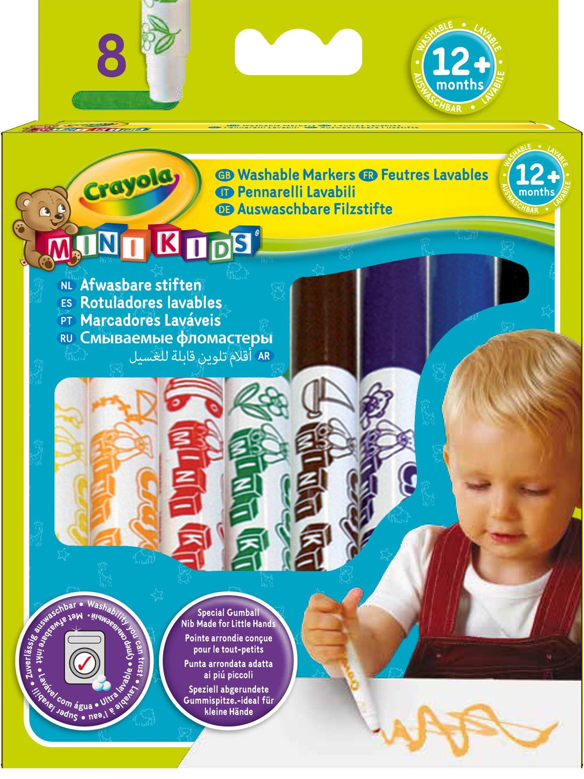 Crayola Mini Kids auswaschbare Filzstifte 8 Stk.