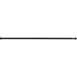 WENKO Teleskop-Duschstange Schwarz 110 - 185 cm, aus rostfreiem Aluminium