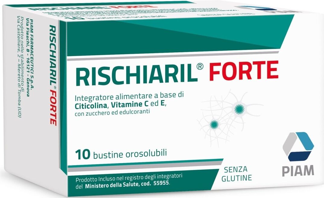 Piam Rischiaril Forte 10 bustine citicolina memoria e concentrazione