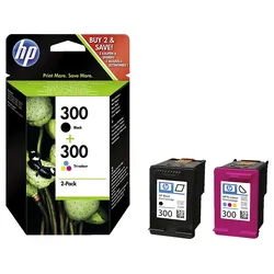 HP 300 Tintenpatrone Schwarz/Cyan/Magenta/Gelb (CN637EE)