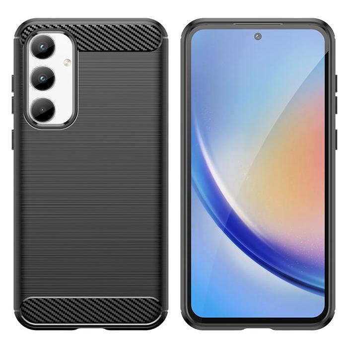 Hurtel Carbon Case für Samsung Galaxy A35 - schwarz (Samsung Galaxy A35) (1404978613)