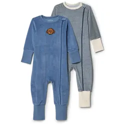 Tchibo - 2 Baby-Pjyamas - Baby - Gr. 62/68 - dunkelblau