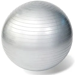 Gymnastikball Ball Sportball Yogaball Fitnessball Ø ca. 65 cm, inkl. Pumpe grau