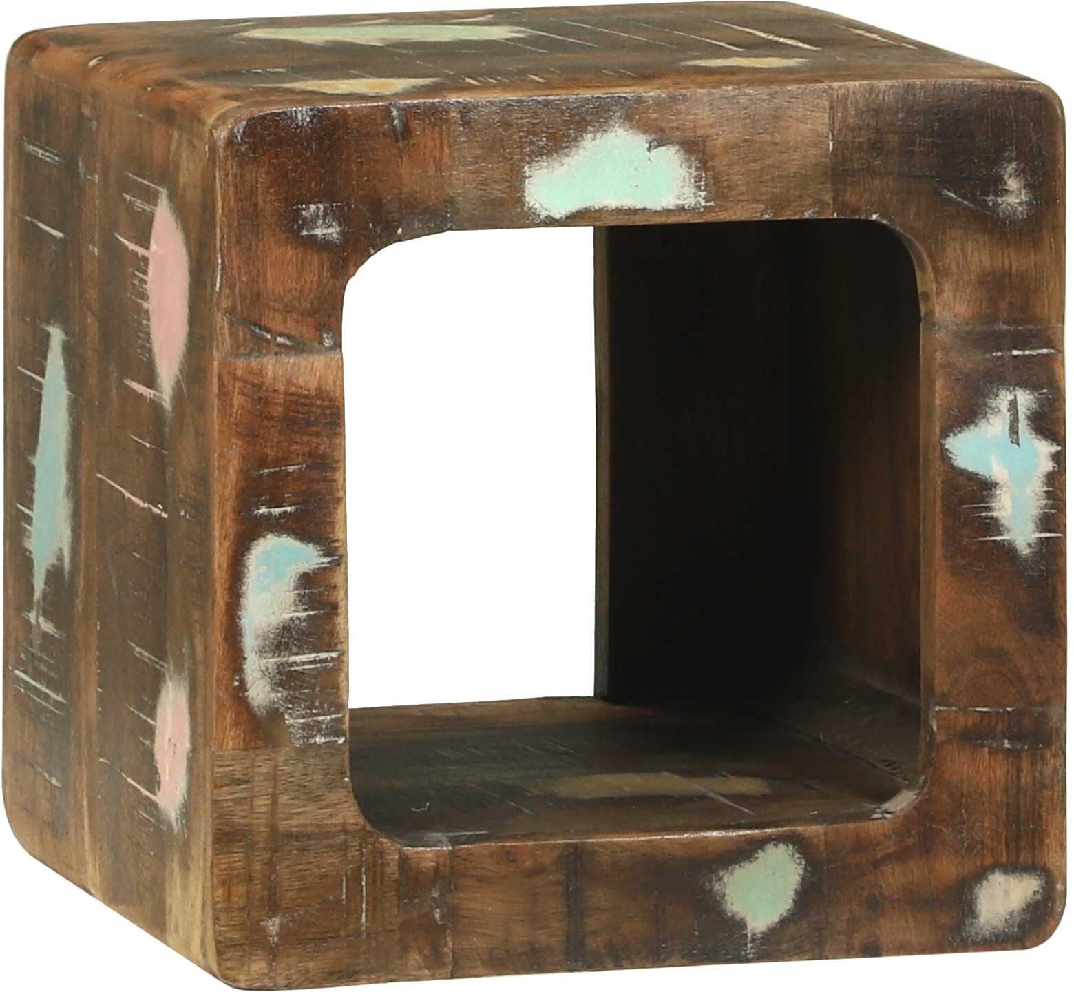 vidaXL Unites TV 2 pc Multicolore 36 x 30 x 36 cm Bois Recyclé Solide