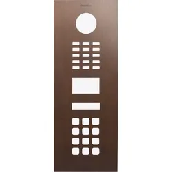 DoorBird D2x01KV Frontblende – Echte Baubronze