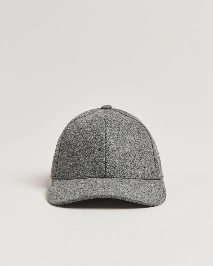 Varsity Headwear Flannel Baseball Cap Granite Grey men L Grå