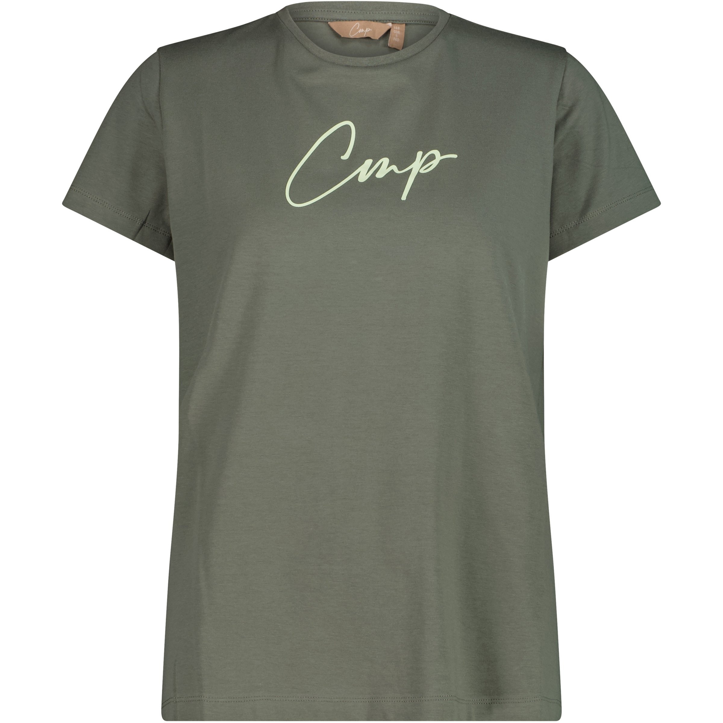 CMP Athleisure Vale Damen T-Shirts oliv Größe XXL Lifestyle Hautfreundlich