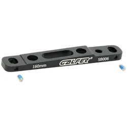 GALFER Adapter Flatmount front | schwarz