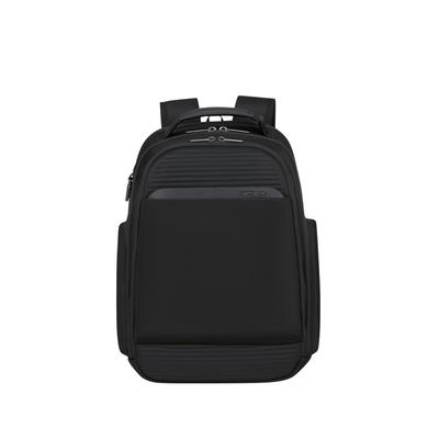 Tagesrucksack SAMSONITE "PARALUX", Gr. B/H/T: 33cm x 43cm x 17,5cm, schwarz, Polyester, Rucksäcke, Unisex Reiserucksack, Travelbag mit edlem Logoschriftzug