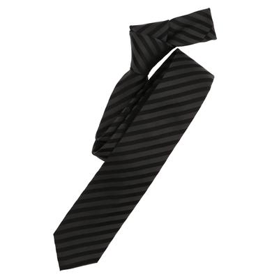 Krawatte VENTI "VENTI Krawatte gestreift", Herren, schwarz, 100% Seide, Krawatten