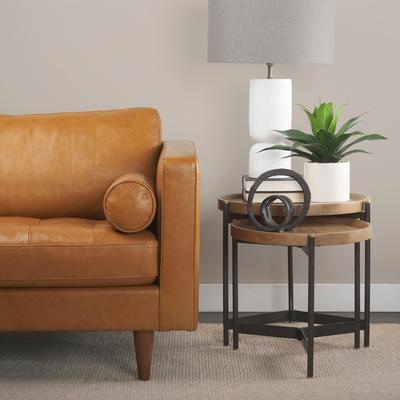 Mercana Svend Tan Leather Sofa