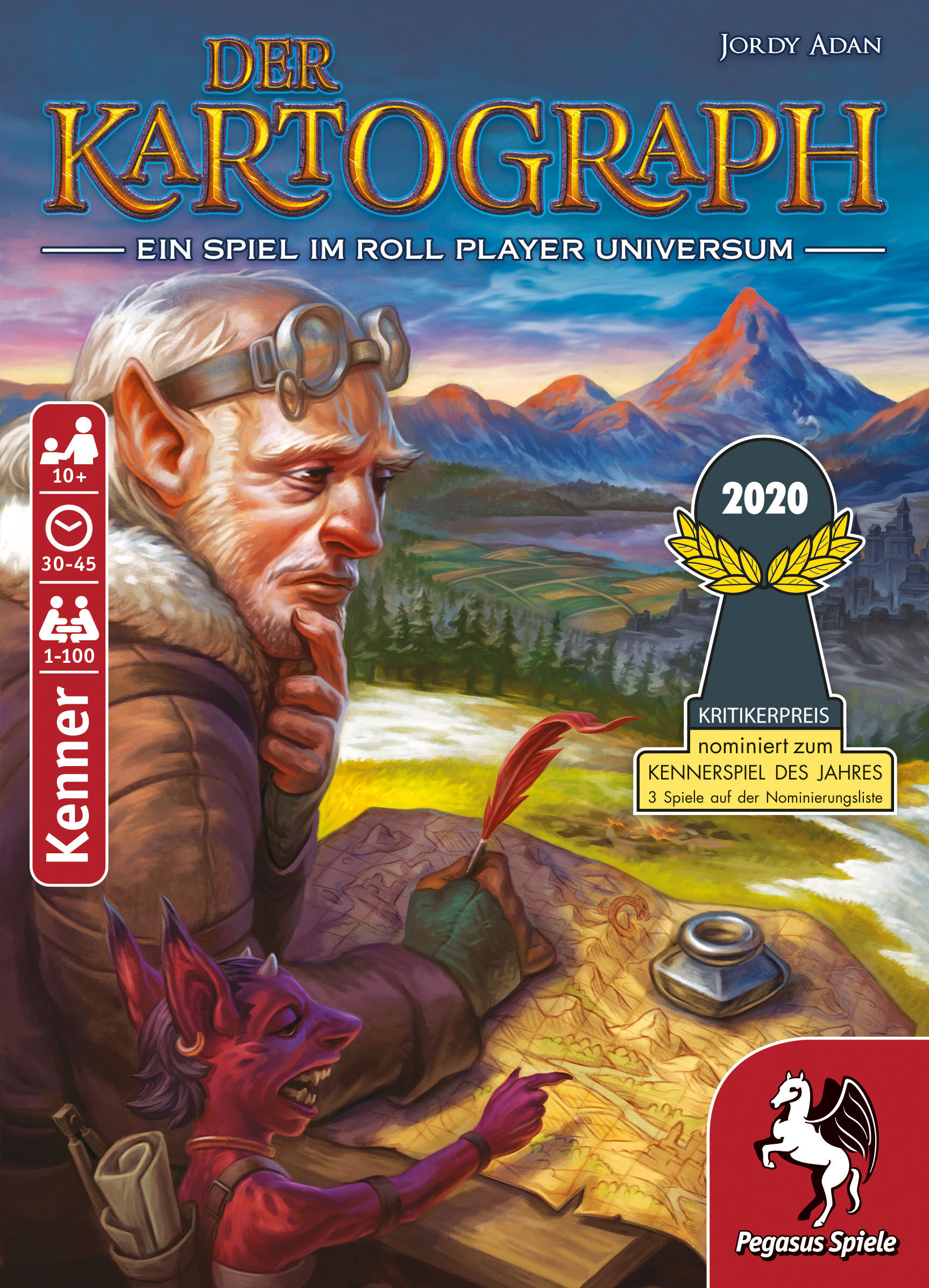 Spiel PEGASUS SPIELE "Der Kartograph", bunt, Spiele, Kinder, Spiel, Made in Europe