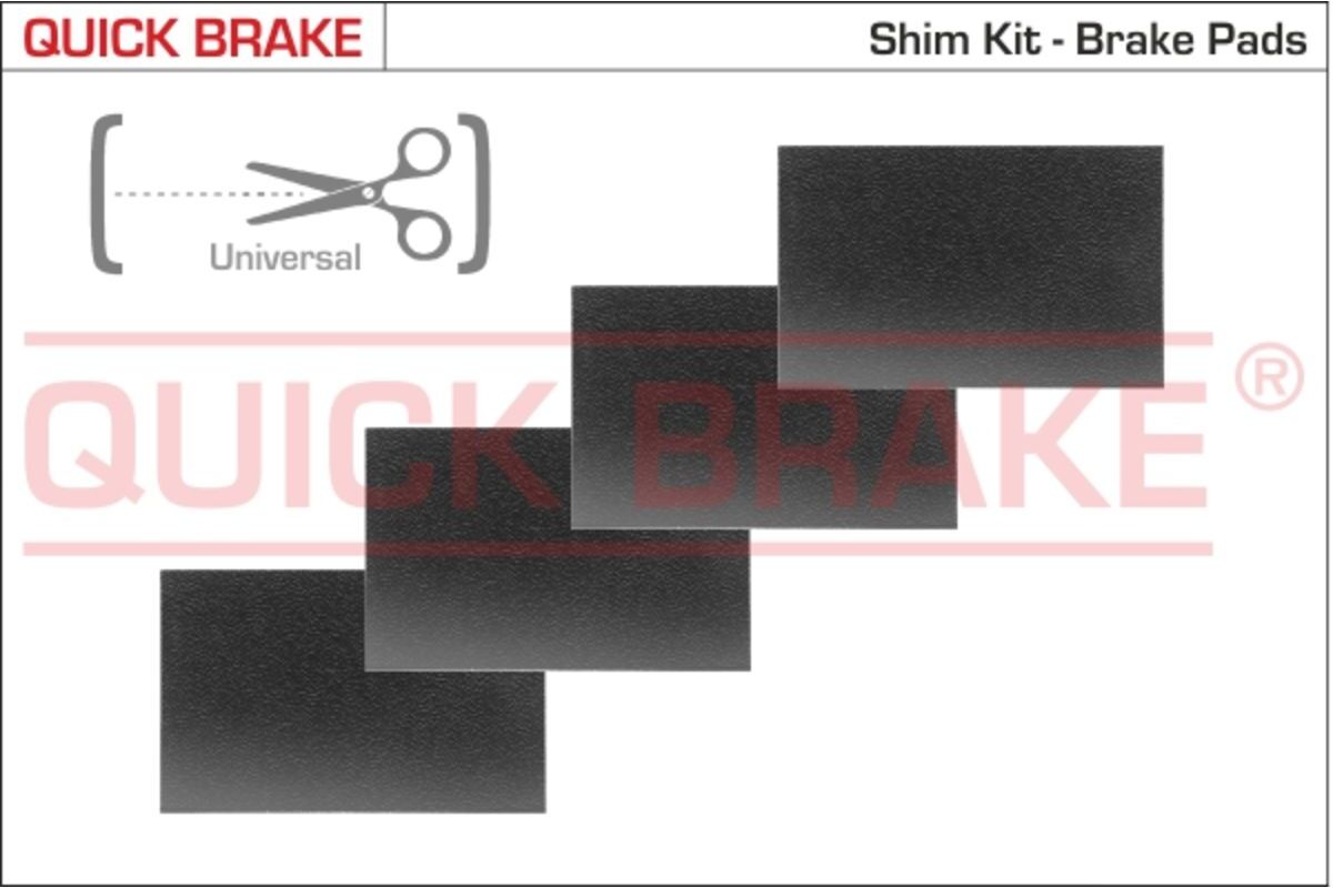 Zubehörsatz, Scheibenbremsbelag QUICK BRAKE W1299