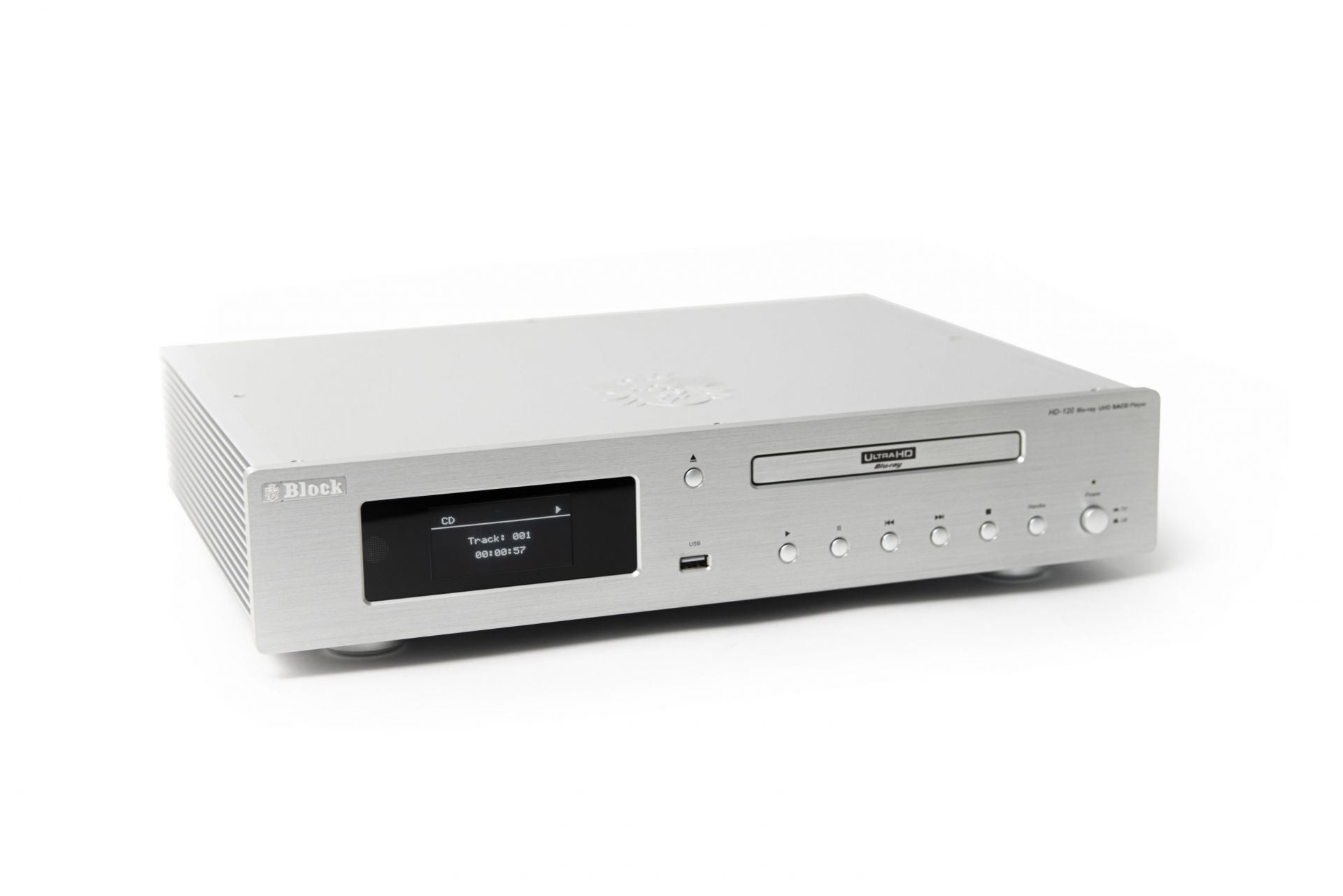 Block HD-120 Silber - 4K UltraHD Blu-Ray Player