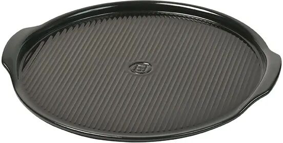 Emile Henry Charcoal Large 40cm Ridged Pizza Stone