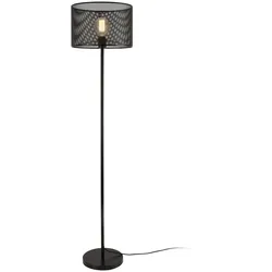 Helloshop26 - Schwarze Metall-Stehlampe E27-Fassung 153 cm