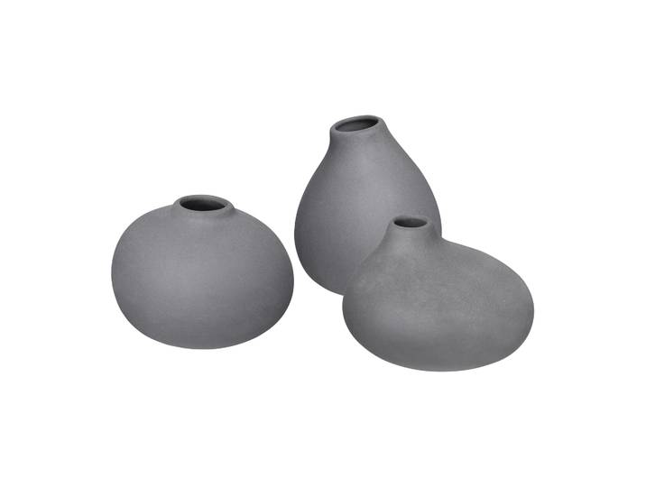blomus Vase Nona Lot de 3 Pewter
