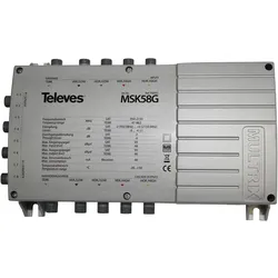 Televes Multischaltererweiterung 8 Teilnehmer MSK58G, Antennenkabel