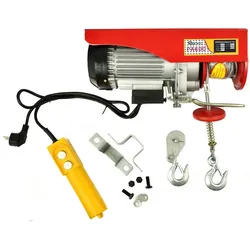 GEKO, Seilzug + Werkstattkran, Elektrische Winde, 300/600kg, 1300W