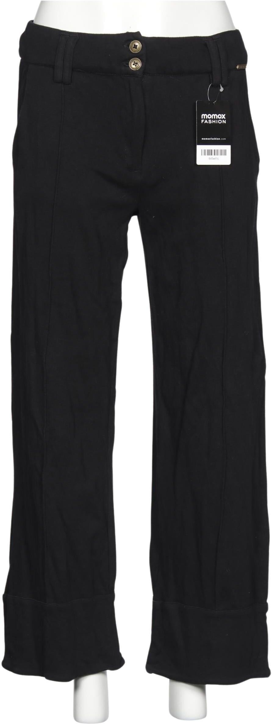 Chapati Berlin Damen Stoffhose, Schwarz, Gr. S, Baumwolle - Second Hand