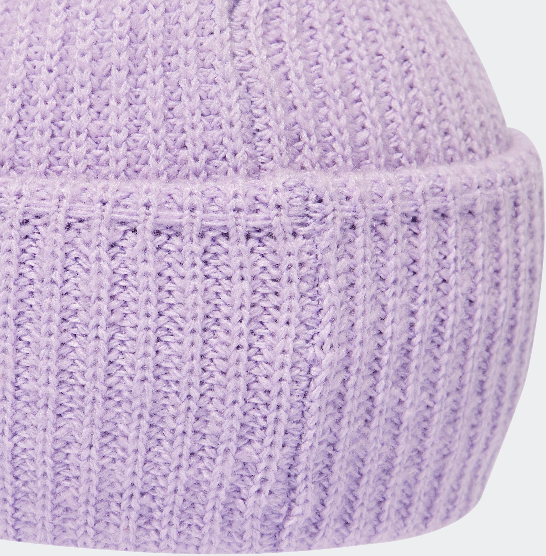 Beanie ADIDAS PERFORMANCE "MIT BREITEM BÜNDCHEN", lila (powder plum), Obermaterial: 53% Polyester, 47% Polyacryl, Mützen Beanie powder plum Einheitsgröße