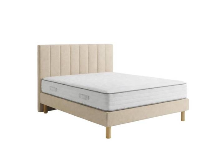Ensemble Essenzia EXCEPTION 1000 + Sommier Tradition Graphic 13 cm + Pieds 180x200 Beige Ressorts