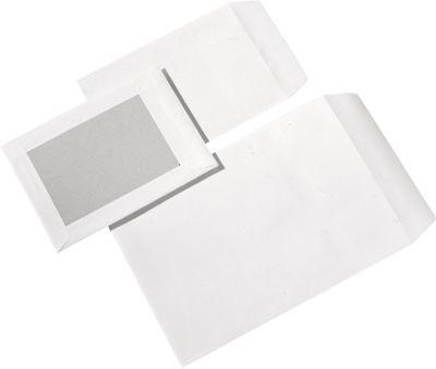 Versandtasche, C5, Papprückwand und Haftklebung, ohne Fenster, weiß, 250 St.