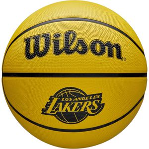 WILSON Basketball NBA Team Tribute LA Lakers, indoor & outdoor, Größe 5, gelb, 480 Gramm, Trainingsball