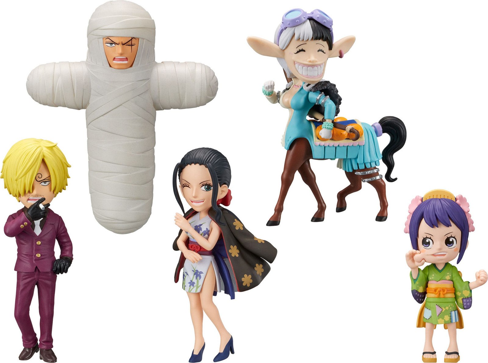 Banpresto One Piece WCF Mini-figuren Wanokuni Onigashima 12 stuks 7 cm