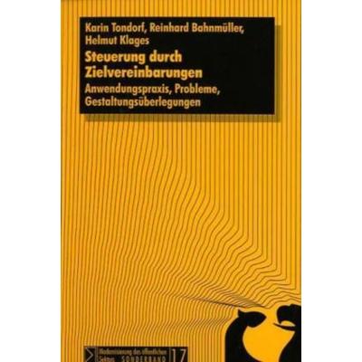 Steuerung durch Zielvereinbarungen, Taschenbuch von Karin Tondorf,Reinhard Bahnmüller,Helmut Klages,Raimund Brenner, Edition Sigma, 978-3-89404-767-2