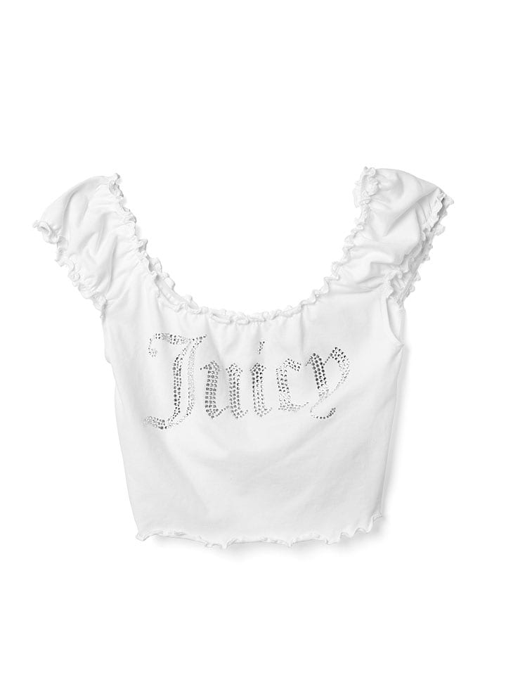 Juicy Couture Top in Weiß - L