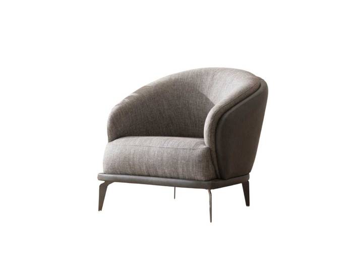 Xlmoebel Sessel Eleganter grauer Sessel mit hochwertiger Polsterung (Sessel), Hergestellt in Europa