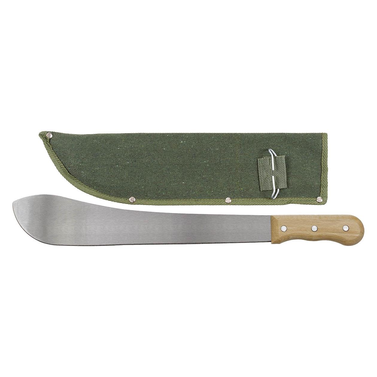 Mfh Bolo Machete, mit Canvas- Scheide, Holzgriff (27063)