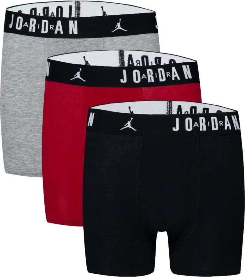 Pack De 3 Bóxers Jordan Flight 9j0633h24 Rojo 8 Años Niño